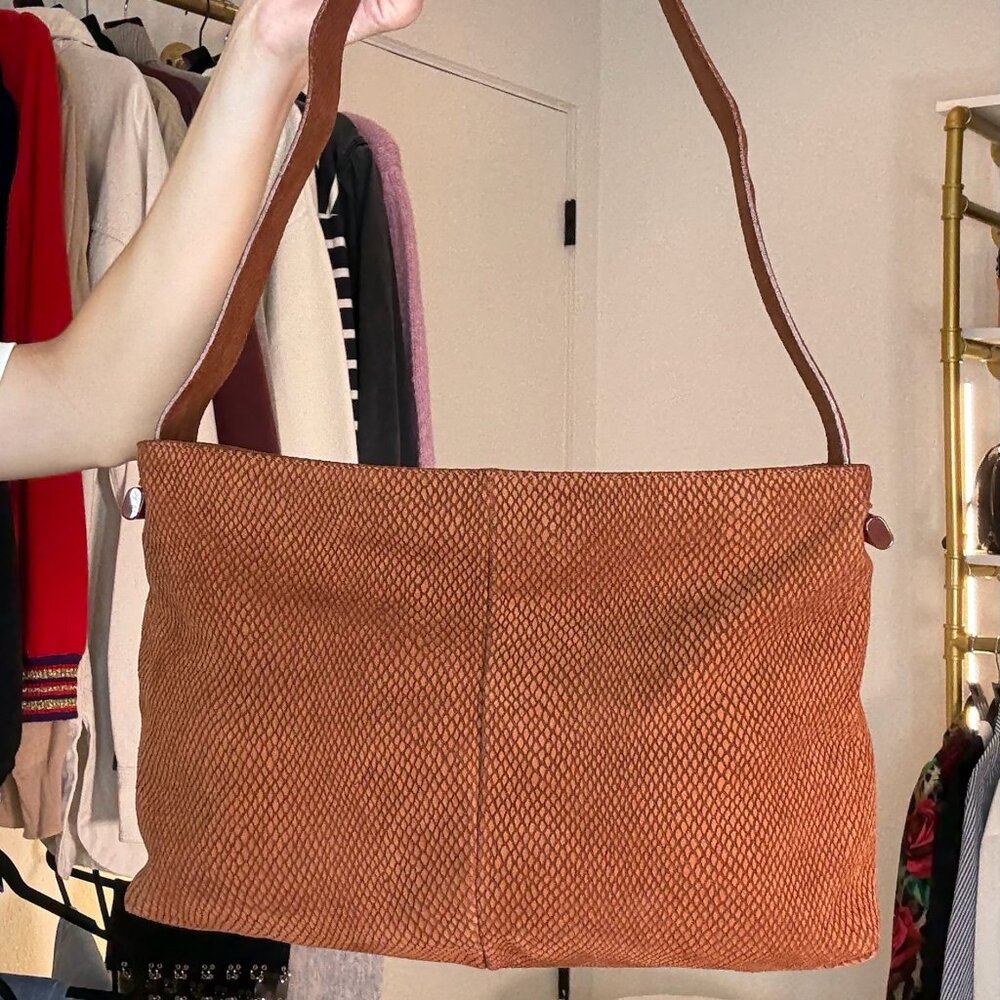 Loewe Brown Suede Shoulder Bag
